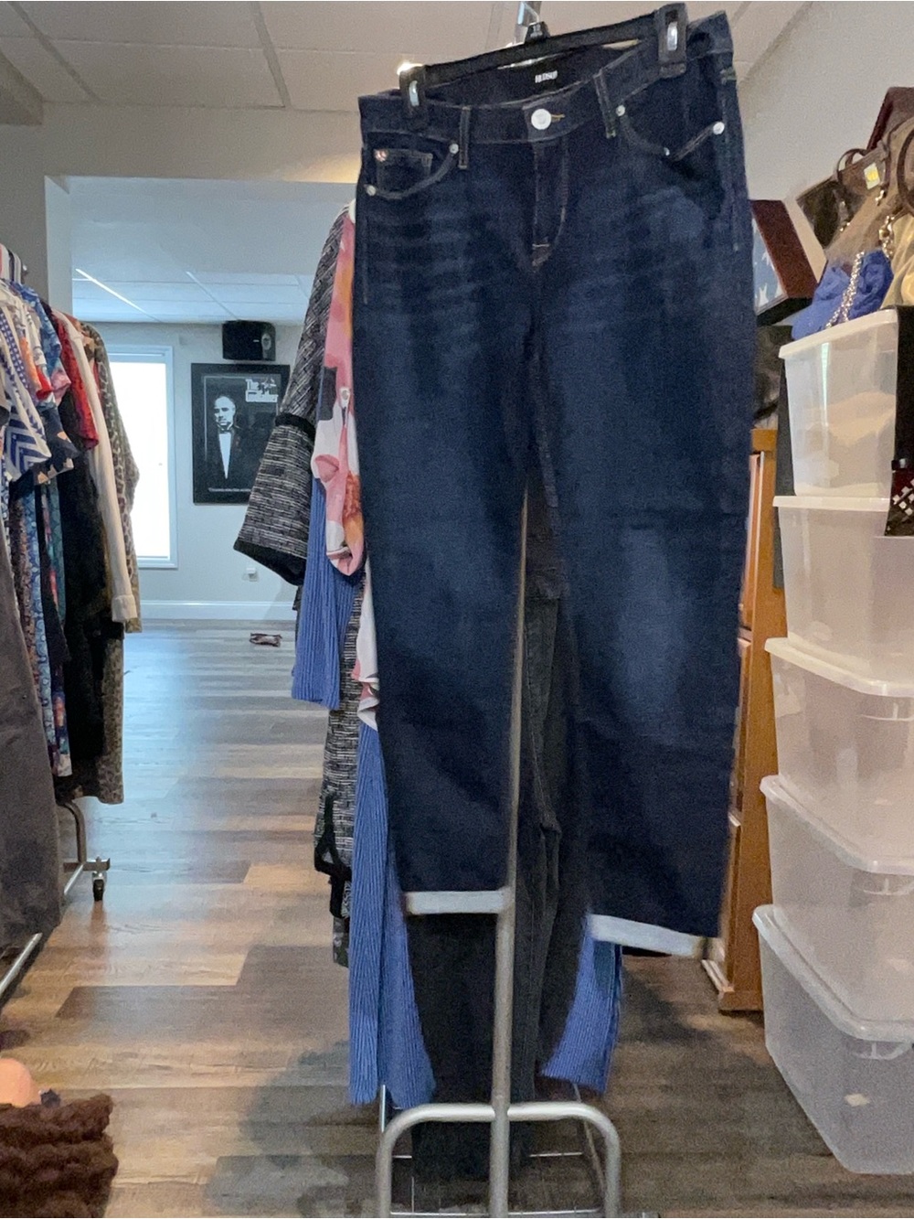 Hudson Jeans Dark Blue Cropped Ankle Jeans - Picture 1 of 2